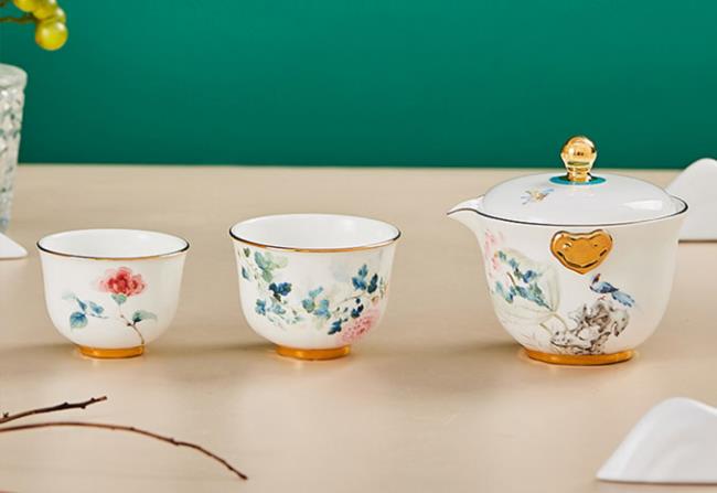 十二花神如意花蕾旅行茶具套裝